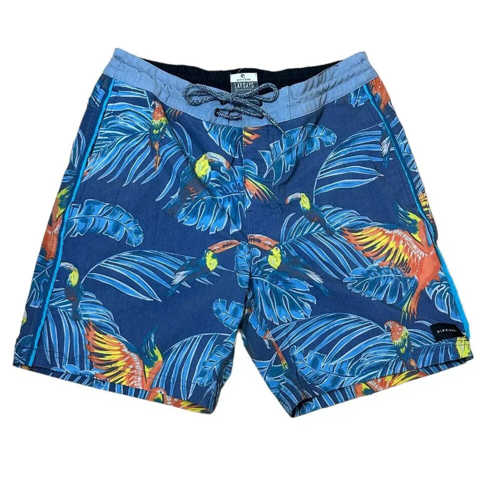 RIP CURL Lay Days Side Pocket Board Shorts Swim Trunks - 28